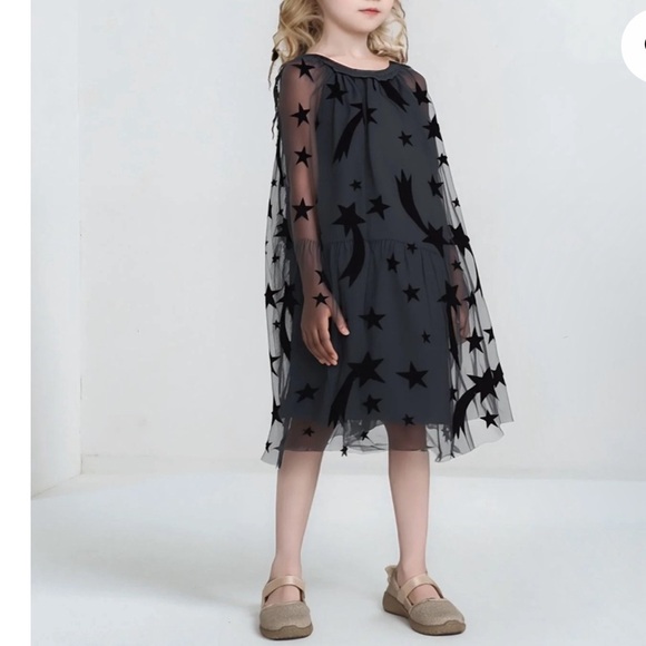 Stella McCartney Kids Other - Stella McCartney Kids Black Star Dress